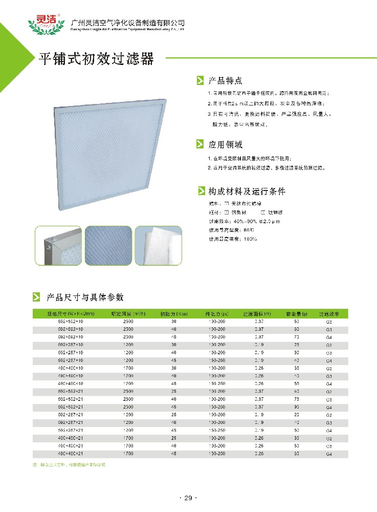 什么是板式初效過濾器？